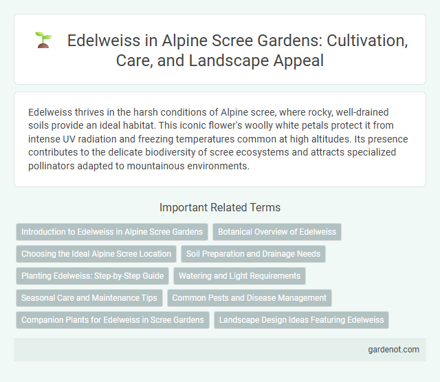 Edelweiss in Alpine Scree Gardens: Cultivation, Care, and Landscape Appeal