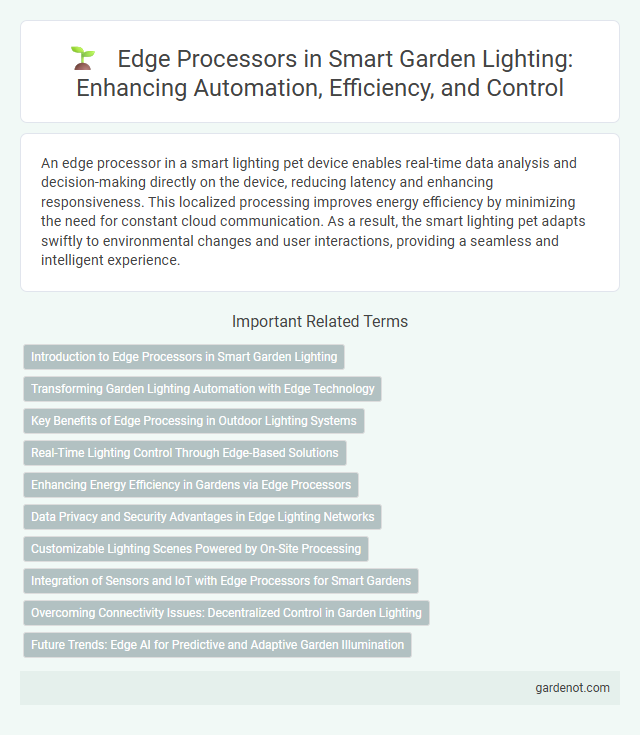 Edge Processors in Smart Garden Lighting: Enhancing Automation, Efficiency, and Control