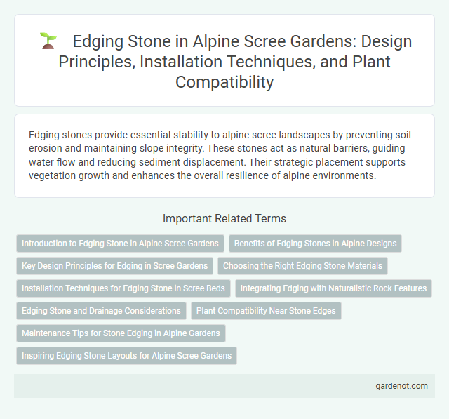 Edging Stone in Alpine Scree Gardens: Design Principles, Installation Techniques, and Plant Compatibility