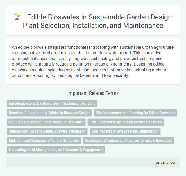 Edible Bioswales in Sustainable Garden Design: Plant Selection, Installation, and Maintenance