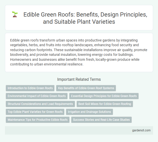 Edible Green Roofs: Benefits, Design Principles, and Suitable Plant Varieties