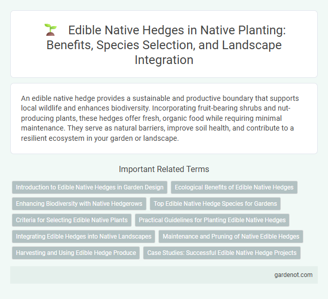 Edible Native Hedges in Native Planting: Benefits, Species Selection, and Landscape Integration