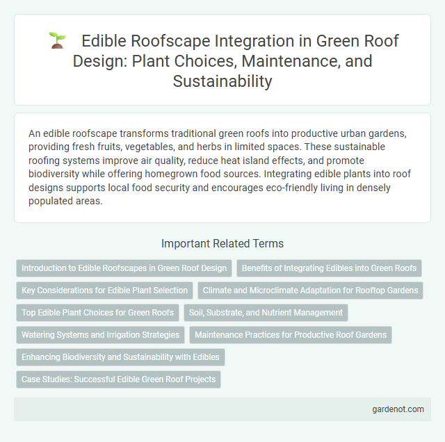 Edible Roofscape Integration in Green Roof Design: Plant Choices, Maintenance, and Sustainability