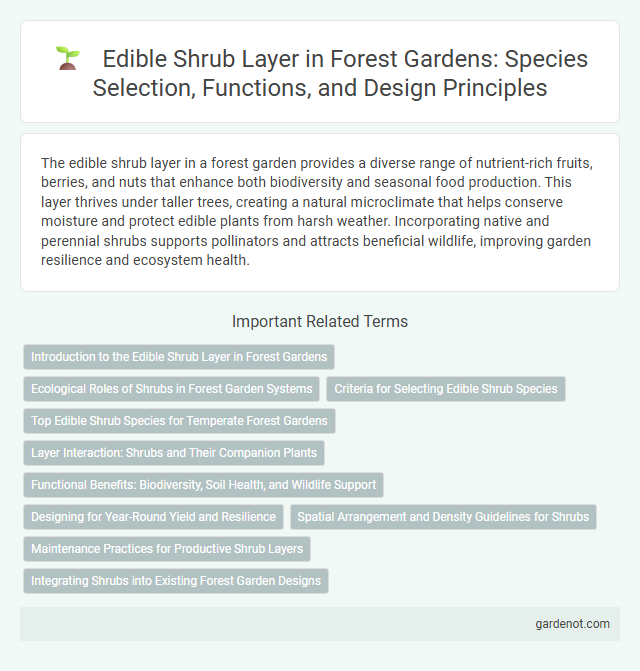Edible Shrub Layer in Forest Gardens: Species Selection, Functions, and Design Principles