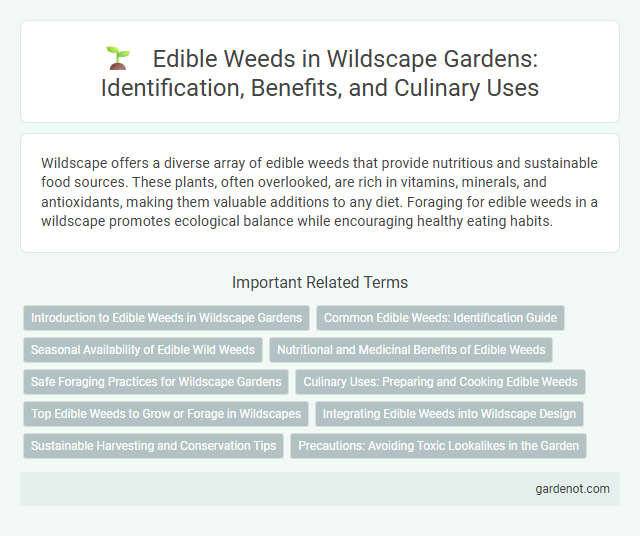 Edible Weeds in Wildscape Gardens: Identification, Benefits, and Culinary Uses