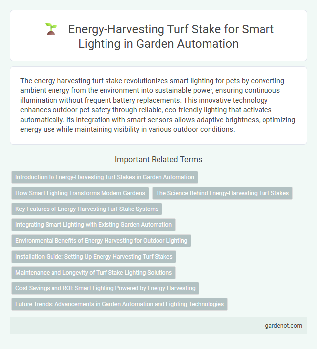 Energy-Harvesting Turf Stake for Smart Lighting in Garden Automation