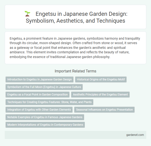Engetsu in Japanese Garden Design: Symbolism, Aesthetics, and Techniques