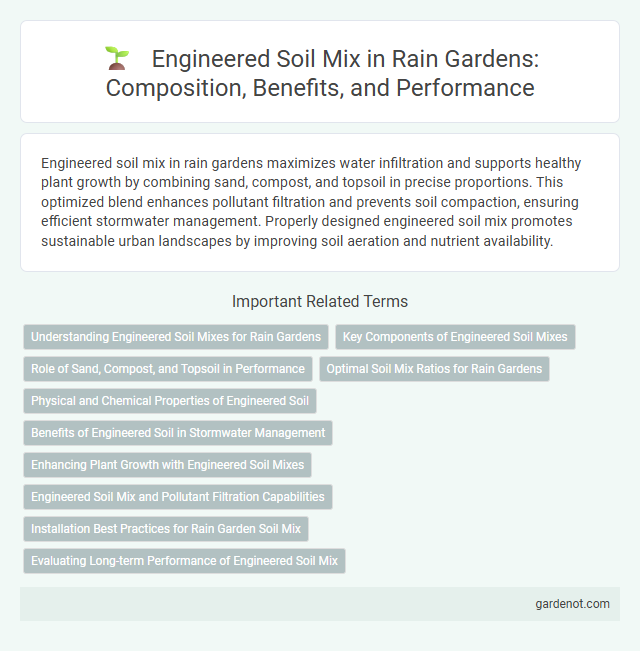 Engineered Soil Mix in Rain Gardens: Composition, Benefits, and Performance