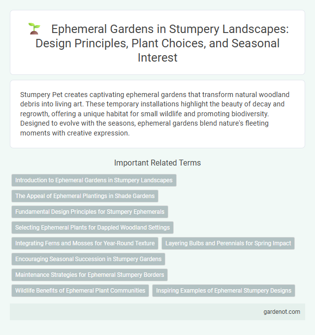 Ephemeral Gardens in Stumpery Landscapes: Design Principles, Plant Choices, and Seasonal Interest