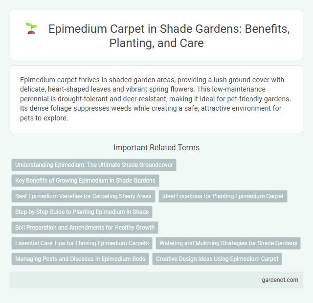 Epimedium Carpet in Shade Gardens: Benefits, Planting, and Care