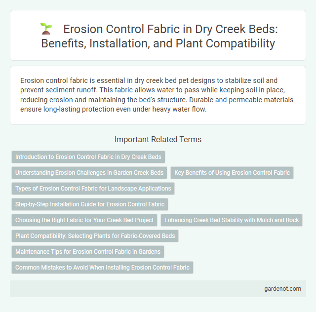 Erosion Control Fabric in Dry Creek Beds: Benefits, Installation, and Plant Compatibility