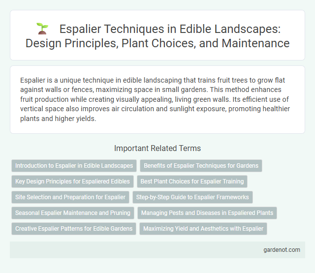 Espalier Techniques in Edible Landscapes: Design Principles, Plant Choices, and Maintenance
