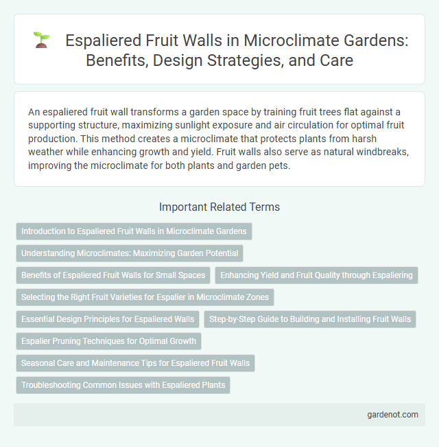 Espaliered Fruit Walls in Microclimate Gardens: Benefits, Design Strategies, and Care
