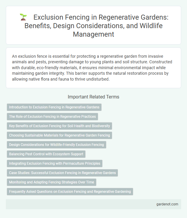 Exclusion Fencing in Regenerative Gardens: Benefits, Design Considerations, and Wildlife Management