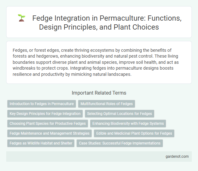 Fedge Integration in Permaculture: Functions, Design Principles, and Plant Choices