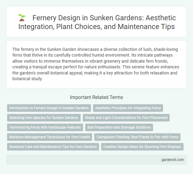 Fernery Design in Sunken Gardens: Aesthetic Integration, Plant Choices, and Maintenance Tips