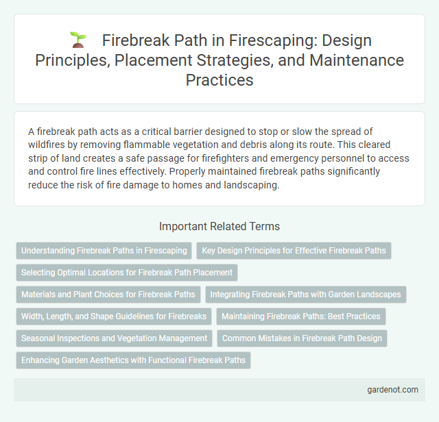 Firebreak Path in Firescaping: Design Principles, Placement Strategies, and Maintenance Practices