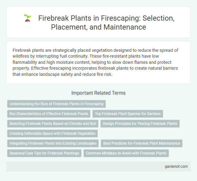 Firebreak Plants in Firescaping: Selection, Placement, and Maintenance