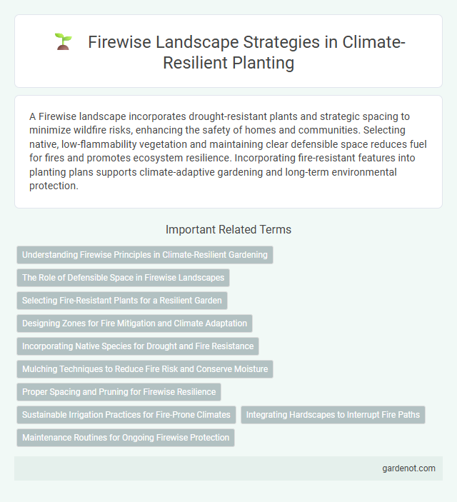 Firewise Landscape Strategies in Climate-Resilient Planting