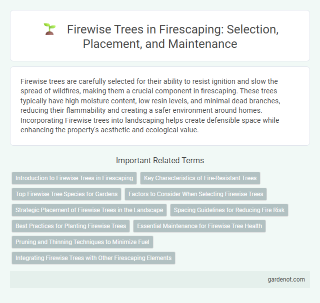 Firewise Trees in Firescaping: Selection, Placement, and Maintenance