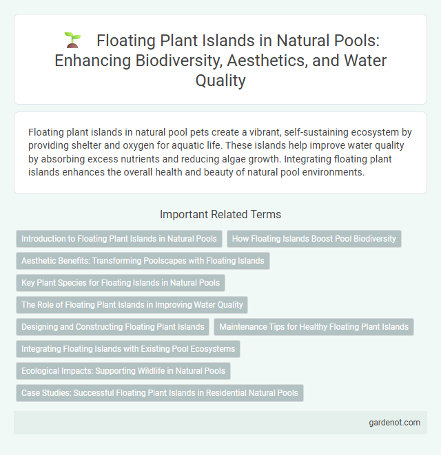 Floating Plant Islands in Natural Pools: Enhancing Biodiversity, Aesthetics, and Water Quality