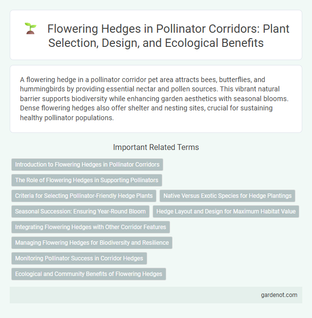 Flowering Hedges in Pollinator Corridors: Plant Selection, Design, and Ecological Benefits