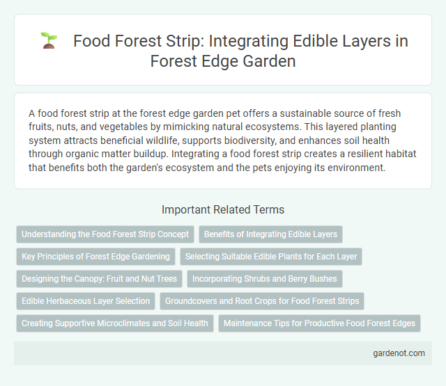 Food Forest Strip: Integrating Edible Layers in Forest Edge Garden