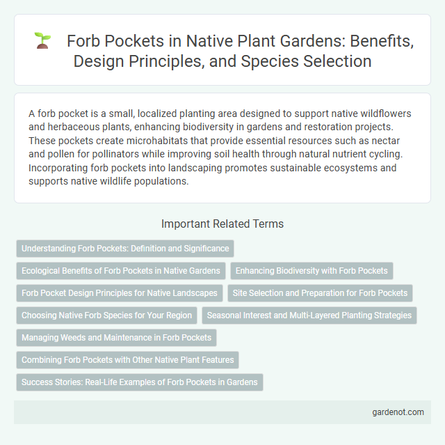 Forb Pockets in Native Plant Gardens: Benefits, Design Principles, and Species Selection