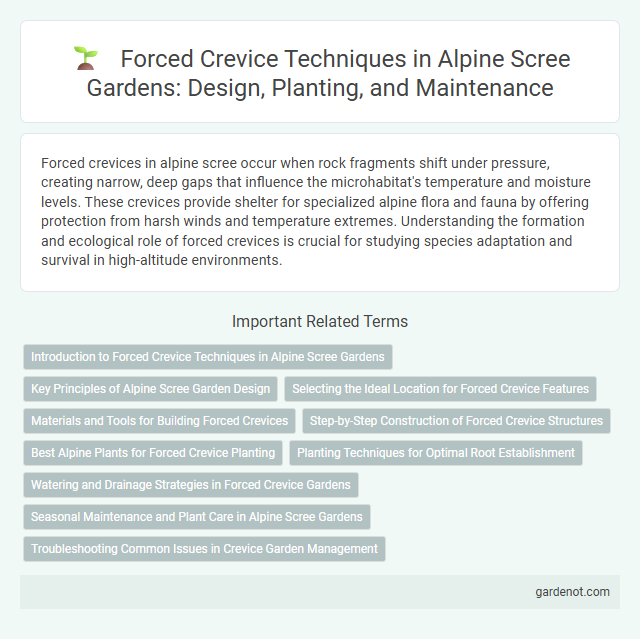 Forced Crevice Techniques in Alpine Scree Gardens: Design, Planting, and Maintenance