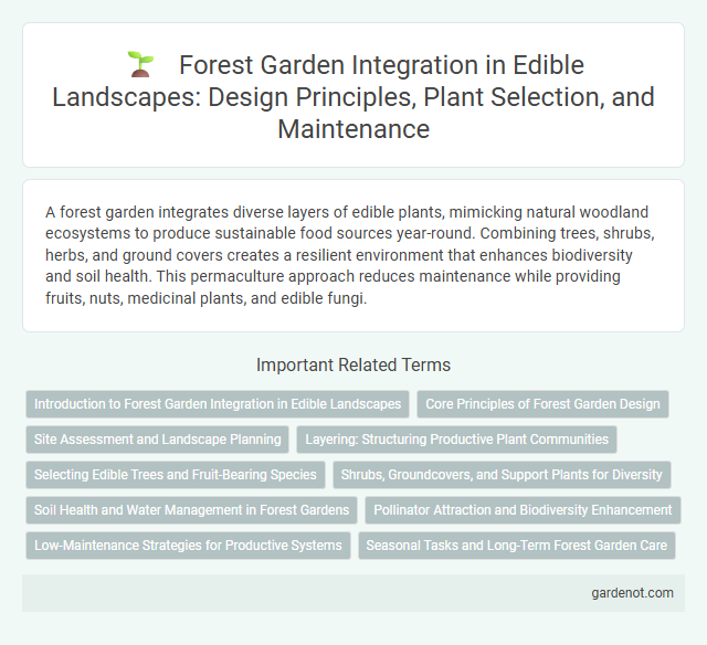 Forest Garden Integration in Edible Landscapes: Design Principles, Plant Selection, and Maintenance