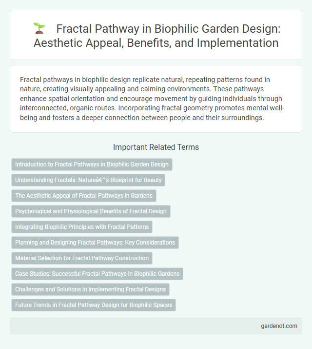 Fractal Pathway in Biophilic Garden Design: Aesthetic Appeal, Benefits, and Implementation