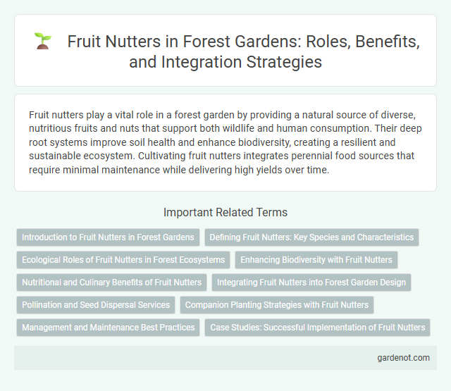 Fruit Nutters in Forest Gardens: Roles, Benefits, and Integration Strategies