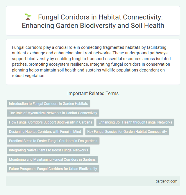 Fungal Corridors in Habitat Connectivity: Enhancing Garden Biodiversity and Soil Health