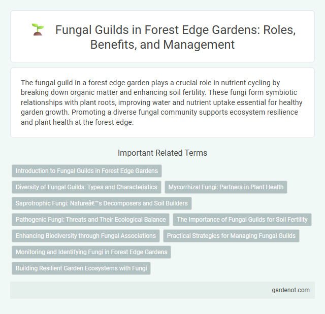 Fungal Guilds in Forest Edge Gardens: Roles, Benefits, and Management