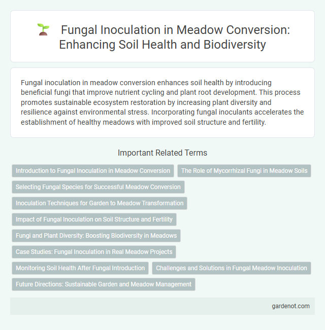 Fungal Inoculation in Meadow Conversion: Enhancing Soil Health and Biodiversity