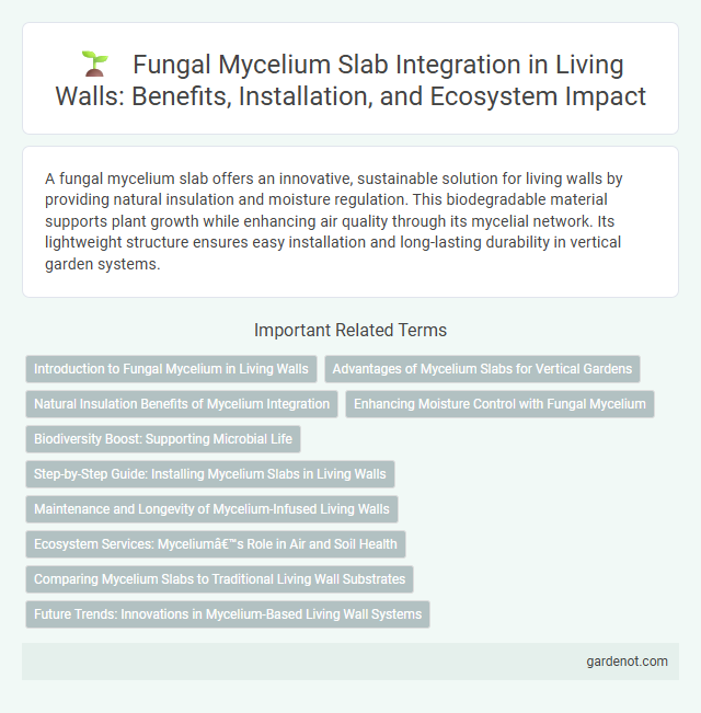 Fungal Mycelium Slab Integration in Living Walls: Benefits, Installation, and Ecosystem Impact