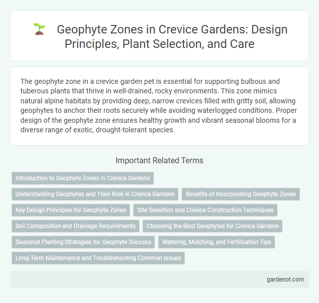 Geophyte Zones in Crevice Gardens: Design Principles, Plant Selection, and Care