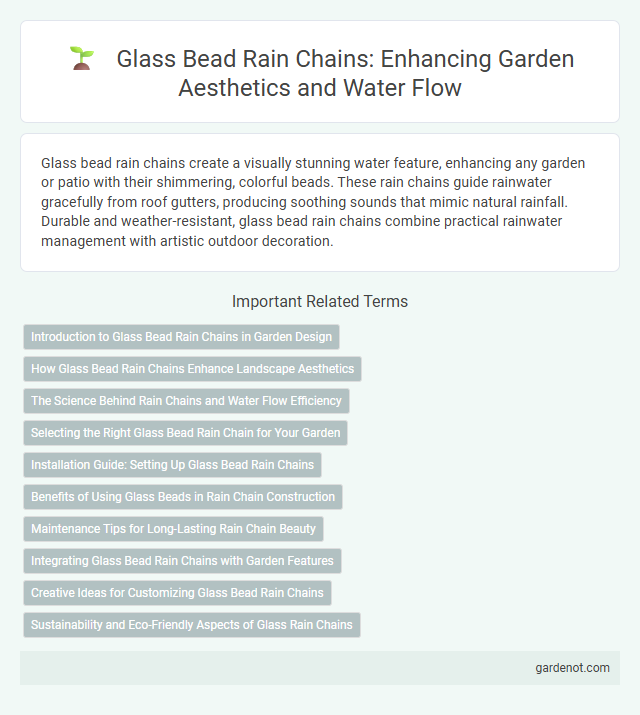 Glass Bead Rain Chains: Enhancing Garden Aesthetics and Water Flow