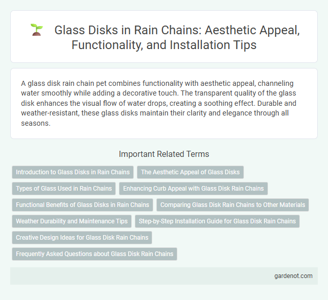 Glass Disks in Rain Chains: Aesthetic Appeal, Functionality, and Installation Tips