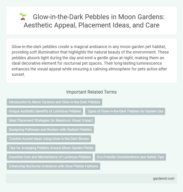 Glow-in-the-Dark Pebbles in Moon Gardens: Aesthetic Appeal, Placement Ideas, and Care