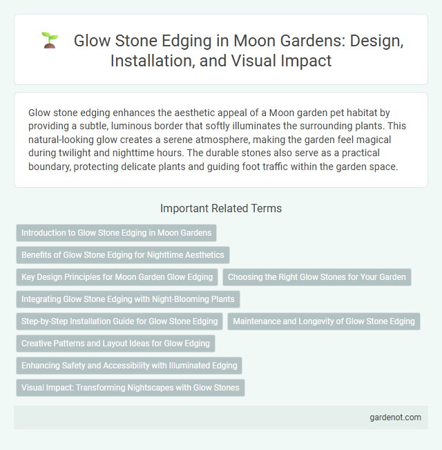 Glow Stone Edging in Moon Gardens: Design, Installation, and Visual Impact