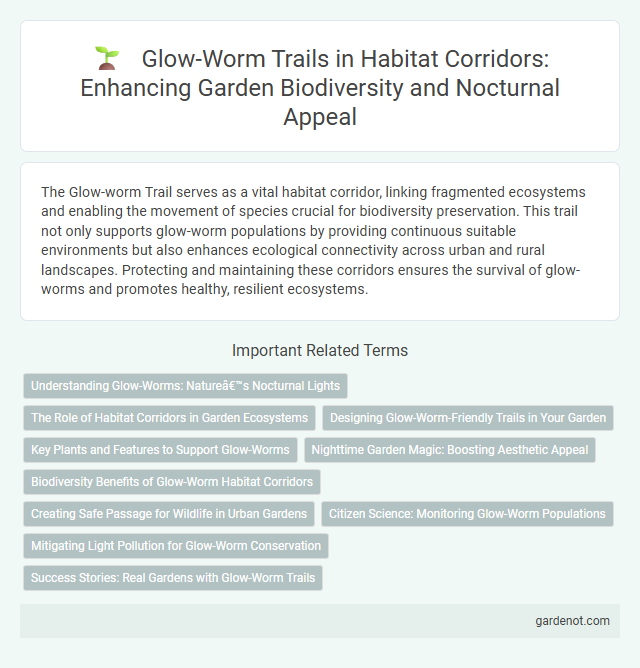 Glow-Worm Trails in Habitat Corridors: Enhancing Garden Biodiversity and Nocturnal Appeal
