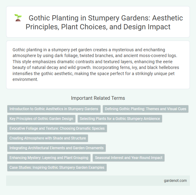 Gothic Planting in Stumpery Gardens: Aesthetic Principles, Plant Choices, and Design Impact