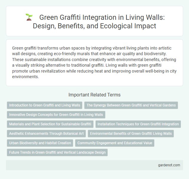 Green Graffiti Integration in Living Walls: Design, Benefits, and Ecological Impact