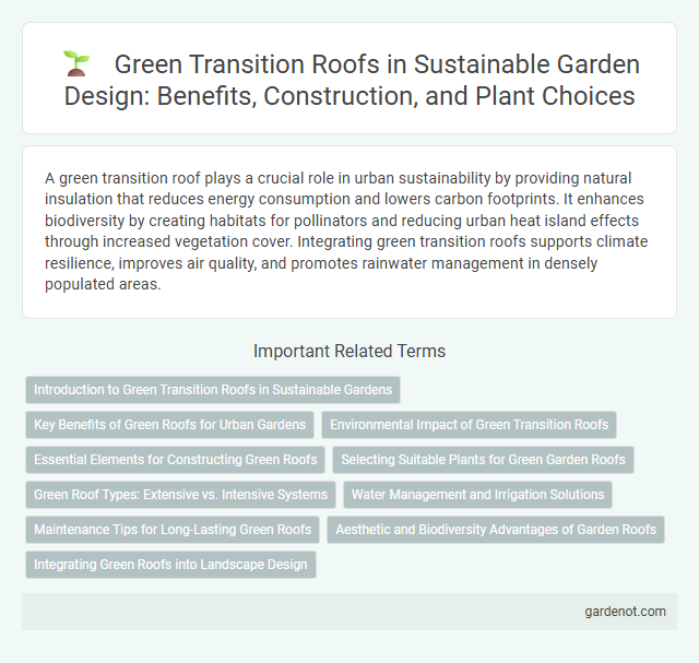 Green Transition Roofs in Sustainable Garden Design: Benefits, Construction, and Plant Choices