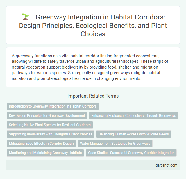 Greenway Integration in Habitat Corridors: Design Principles, Ecological Benefits, and Plant Choices