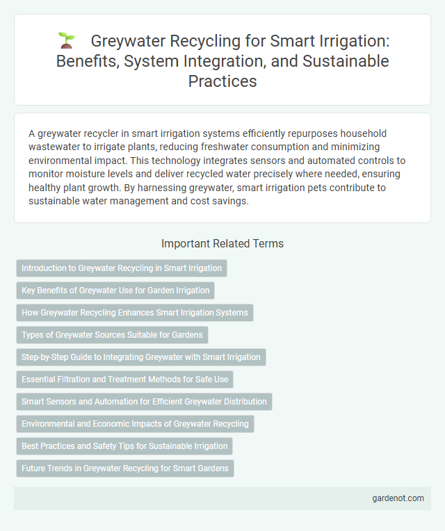 Greywater Recycling for Smart Irrigation: Benefits, System Integration, and Sustainable Practices