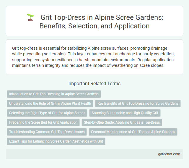 Grit Top-Dress in Alpine Scree Gardens: Benefits, Selection, and Application