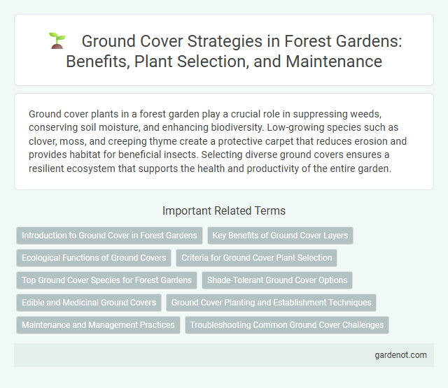 Ground Cover Strategies in Forest Gardens: Benefits, Plant Selection, and Maintenance