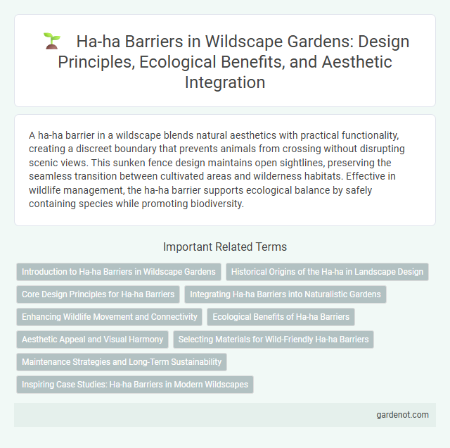 Ha-ha Barriers in Wildscape Gardens: Design Principles, Ecological Benefits, and Aesthetic Integration